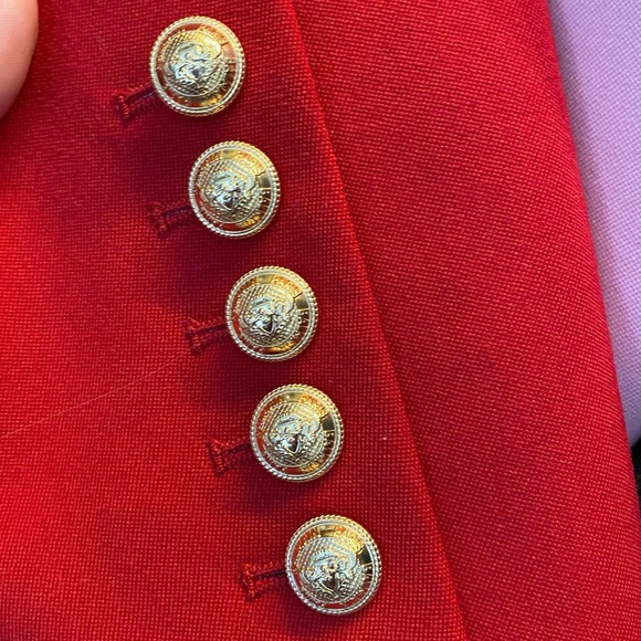 NWT Balmain blazer Grain De Poudre Double Breasted Jacket size 38 - Picture 12 of 13